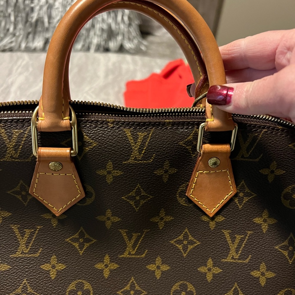 Louis Vuitton Brown Monogram Satchel - Picture 2 of 6